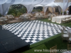 Portable Used Black And White Wooden Wedding Dance Floor