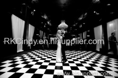 white and black dance floor for hotel and rental high quality dance floor