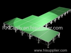 aluminum frame tempered glass stage cheap mobile stage for sale cheap portable stage