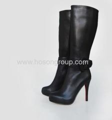 Women knee heel stiletto heel boots