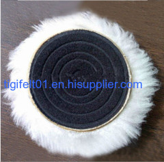 Pure woolen polishing pad for car