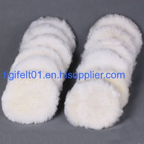 7'' Natural sheep wool buffing pads