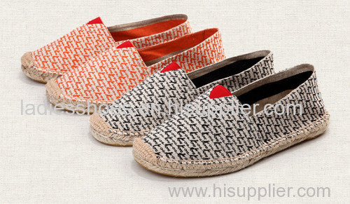 Clip on Espadrilles line-soled Canvas Shoes