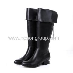 Fashion comfortable chunky heel boots