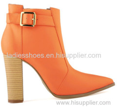 Colorful women fashion high heel leather boots