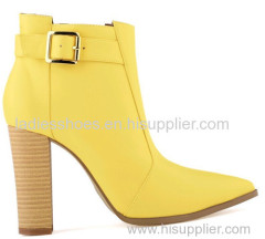 Colorful women fashion high heel leather boots