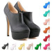 Mulheres basic style women fashion high heel boots