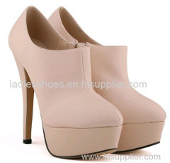 basic style women fashion high heel boots with platform