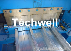 10 - 12Mpa Hydraulic Pressure Metal Deck Roll Forming Machine for 0.8 - 1.2 mm Thickness