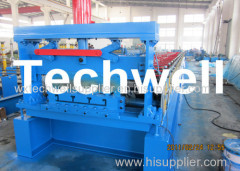 High Precision Steel Structure Floor Deck Roll Forming Machine For Metal Decking Sheet