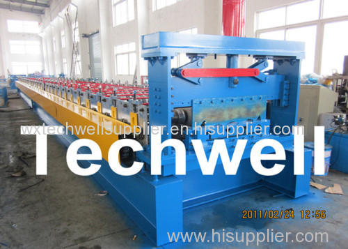 Steel Metal Floor Deck Roll Forming Machine For Roof Deck Steel Tile