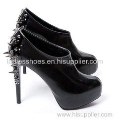 new style fashion stiletto heel big size boot with studs