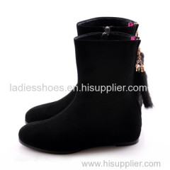 new fashion black flat women fashion ankle boots