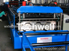 Metal Deck Floor Forming Machine 380V 3 Phase 50Hz Floor Decking Sheet Touch Screen PLC Control