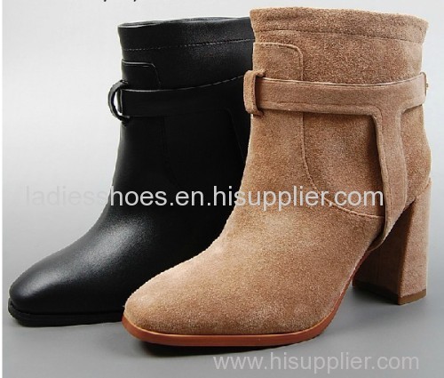 basic style square chunky heel women fashion ankle boots