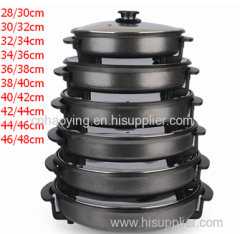 1500W half glass cover electric frying pizza maker