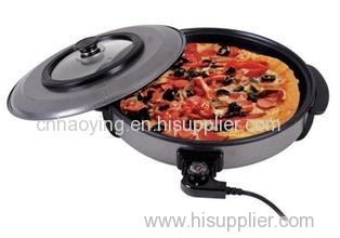 1500W half glass cover electric frying pizza maker