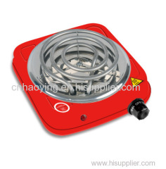 Single Electronic Hot plate 1000W flat cooking plate