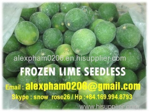 FRESH FROZEN LIME SEEDLESS / green lime/ calamansi