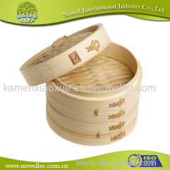 Bamboo Steamer in 2 layers and 1 lid