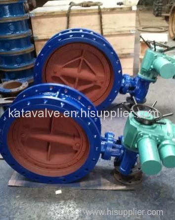 RF Flanged Connection Large Diameter Eccentric Butterfly Valve