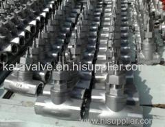 Screw Conection Stainless Steel CF8 Material Sluice Valve by Manual Operator