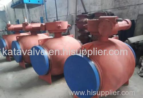 Stainless Steel Material Full Welding Ball Valve with Penumatic Autuator