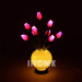 led flower vase light bulb for indoor wedding decoration