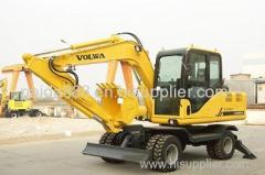 8ton wheeled excavator sugar cane grab loader for sale DLS880-9A