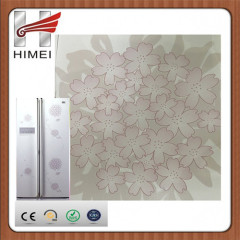 Flower film coated metal laminated steel sheet for refrigerator