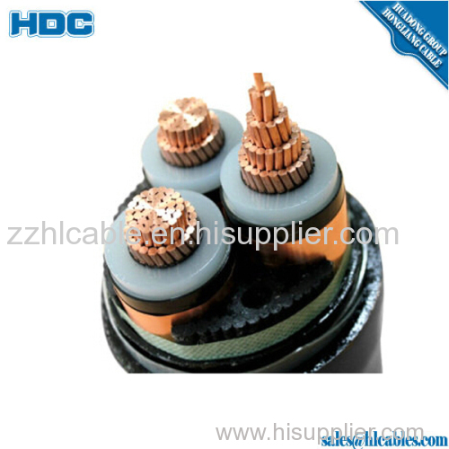 Waterproof single core Copper XLPE 110kV 500sqmm underground high voltage power cable price