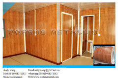 Wooden color coated ppgi