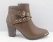 fashion chunky heel women buckle mulheres boots