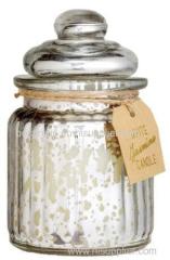 Glass jar with lid scented funny candles