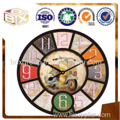 MDF wall clock for home decoration