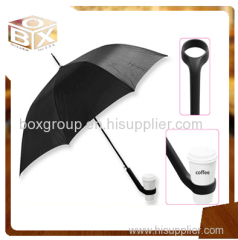 Coffee cup holder umbrella