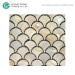 Bathroom Kitchen Backsplash Decorative Wall Tiles Colorful Fish Scale Fan Shaped Mosaic Tile