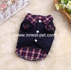Black&grey dog POLO shirt / dog clothes/ pet clothes/ dog winter clothes/ pet clothes/dog clothing
