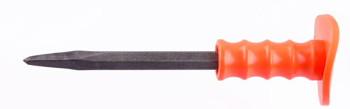 Cold Chisel Pointed with Rubber Handle