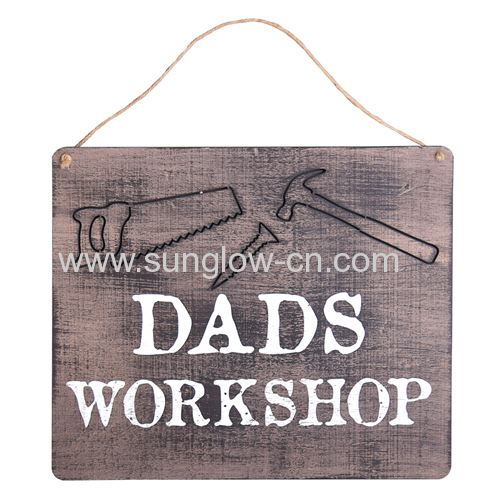 Mini Wooden Board With DADS WORKSHOP logo Printing