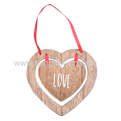 Wooden Heart Shape for Festivals Gifts