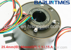 through bore slip ring of 25mm through bore 5/10/15A for radar military equipment from Barlin Times