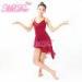Red V Neckline Knee Length Strapless Dress Dramatic Dancing Outfits For Competitions