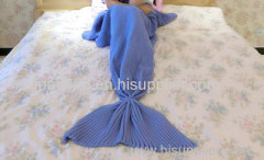 Mermaid Blanket Knit Mermaid tail blanket knitted blanket