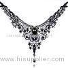 Noble Dance Wear Accessories Rhinestone Hollow Mesh Choker Necklace