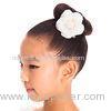 Pure White Polyester Flower Headpiece for Decoration Dance Wear Accessories