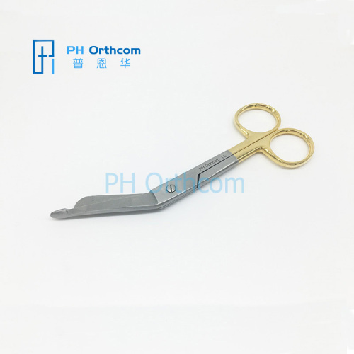Листер повязку ножницы TC золотым покрытием 140мм маленькое животное ортопедический инструмент общий инструмент для ветеринарного
