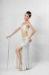 Noble White Halter Neck Metallic Floor Length Bras & Skirt Belly Dancing Clothes