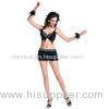 AB Rhinestones Over Sexy Feather Lite Bra Mini Feather Skirt Dancing Outfit