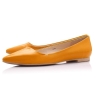 basic style women fashion flat yellow women dress shoes